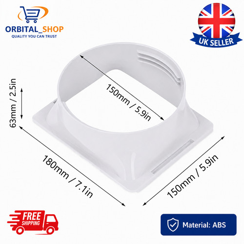 Square round exhaust duct - round,