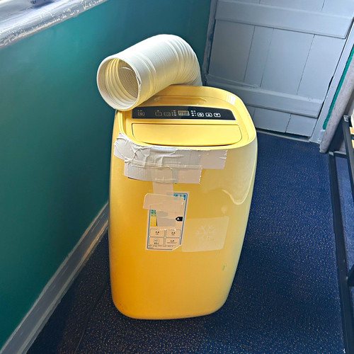 Beige portable air conditioner - beige,