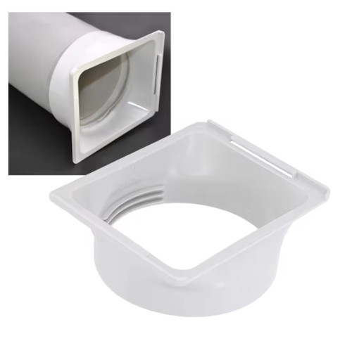 Square round exhaust - square, duct